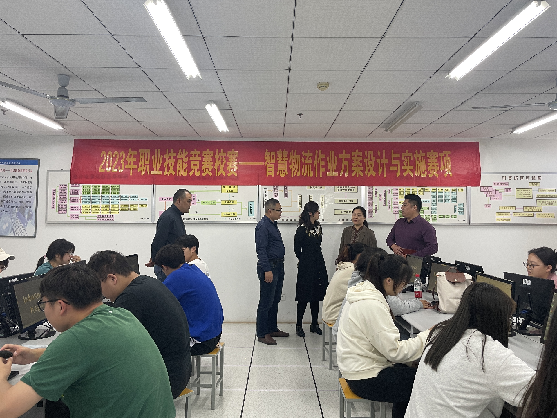 我院举办2023年校学生技能竞赛月 ——现代物流管理技能赛项校赛圆满结束